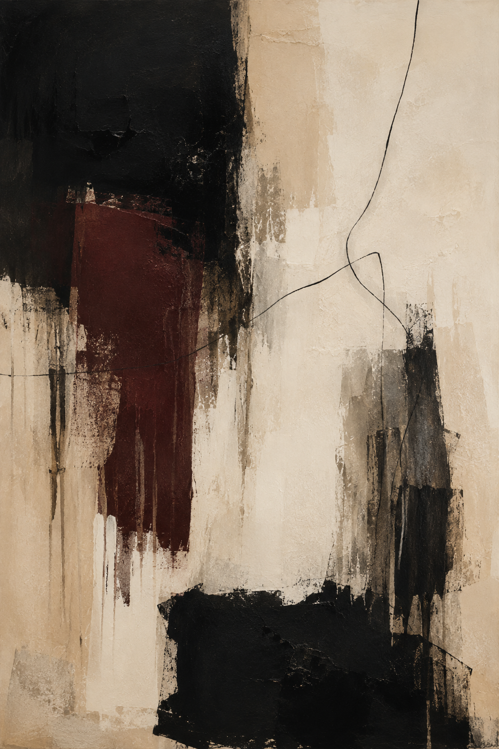 Contraste Mineral | Lámina de Arte Abstracto