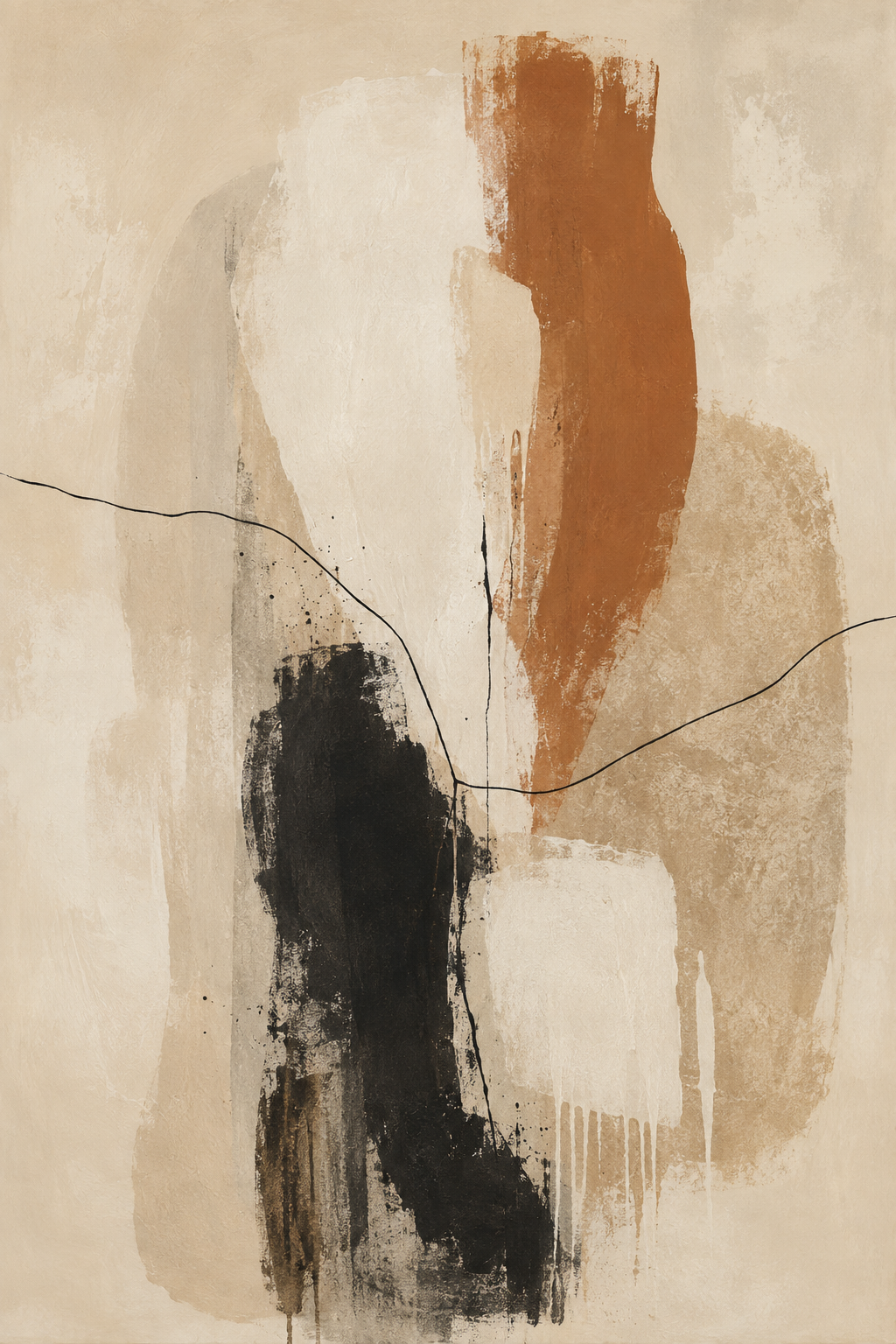 Materia Terrenal | Lámina de Arte Abstracto