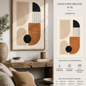 Equilibrio 01 | Lámina de Arte Abstracto Geométrico